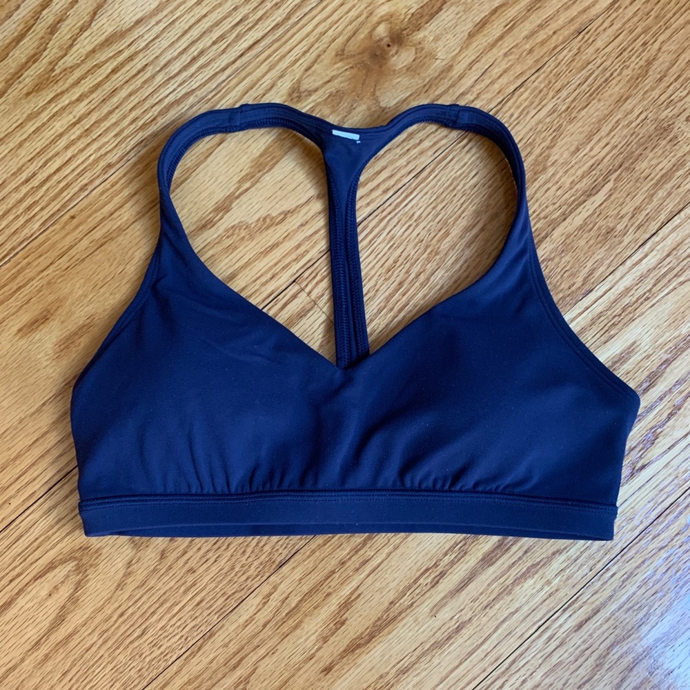Lululemon halter racer back. Navy. 6. Like new.